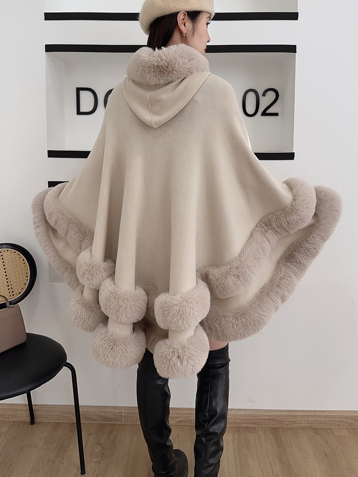 Drune | Oversize-Fellcape-Mantel für Damen