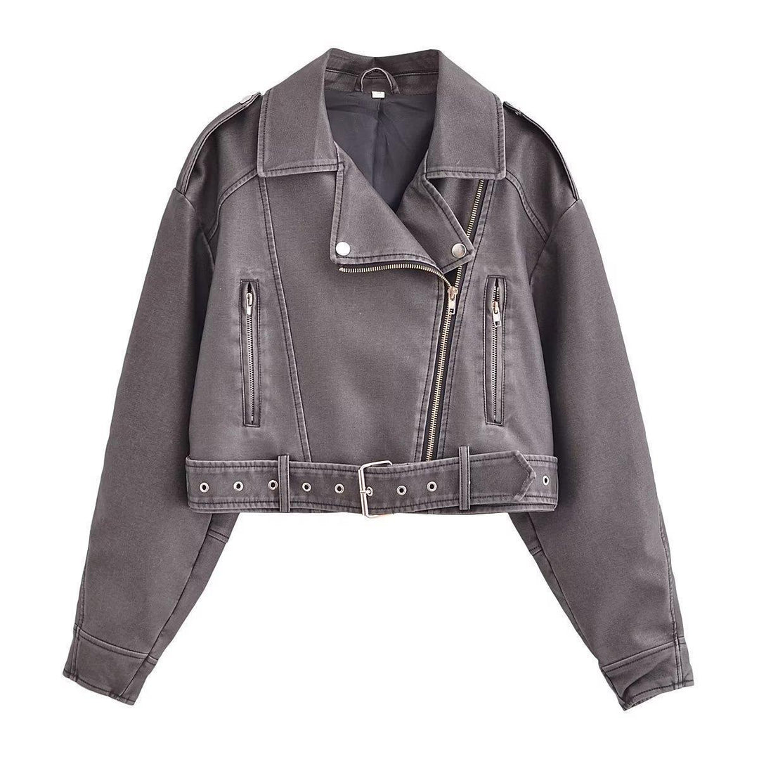Drune | Waschbare, Farbverlaufende Lederjacke Für Damen*