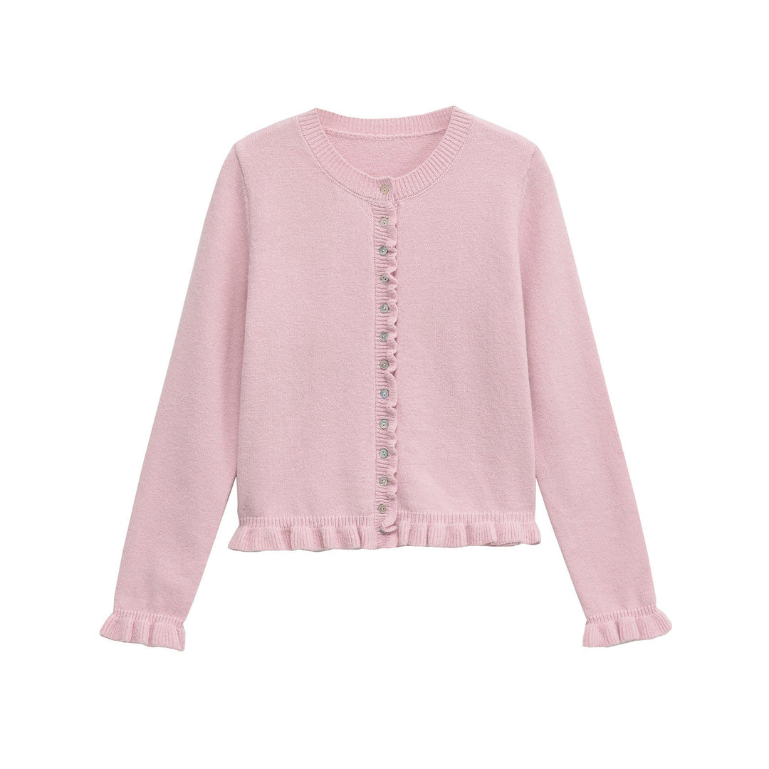 Drune | Damen-Cardigan mit Knöpfen, schickes Lagen-Oberteil