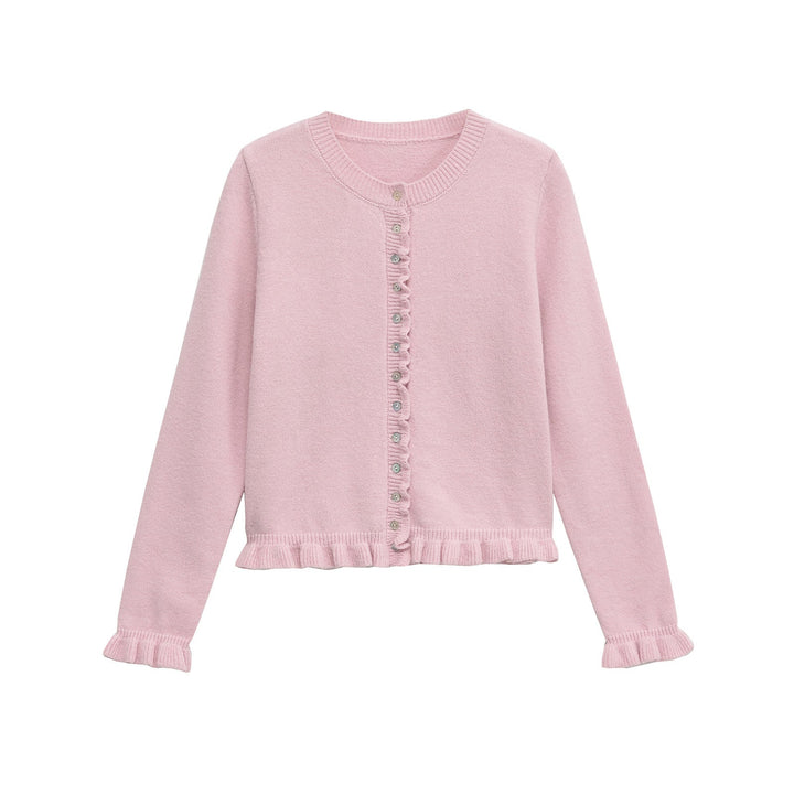 Drune | Damen-Cardigan mit Knöpfen, schickes Lagen-Oberteil