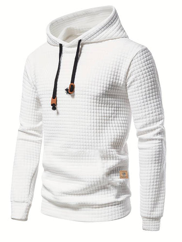 Drune - Lässiger Waffelmuster Hoodie für Männer