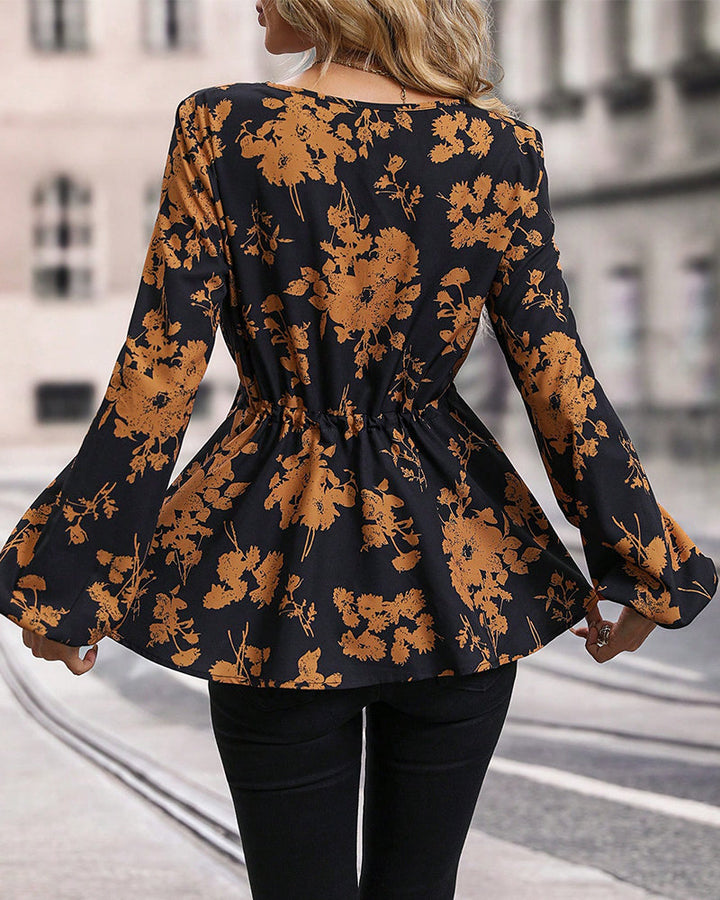 Drune | Stilvolle Bluse mit V-Ausschnitt