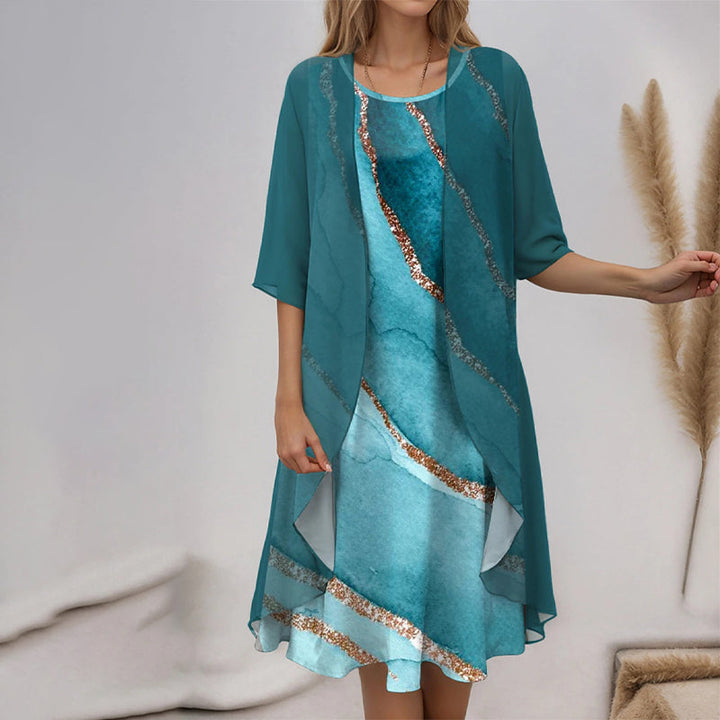Drune | Chic & Bequem Blusen Und Kleid Ensemble