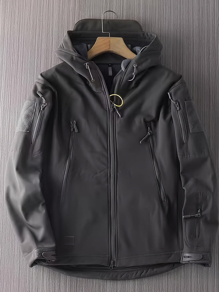 Drune | einfarbige Windjacke mit Taschen für Herren - Perfekt für Outdoor-Aktivitäten