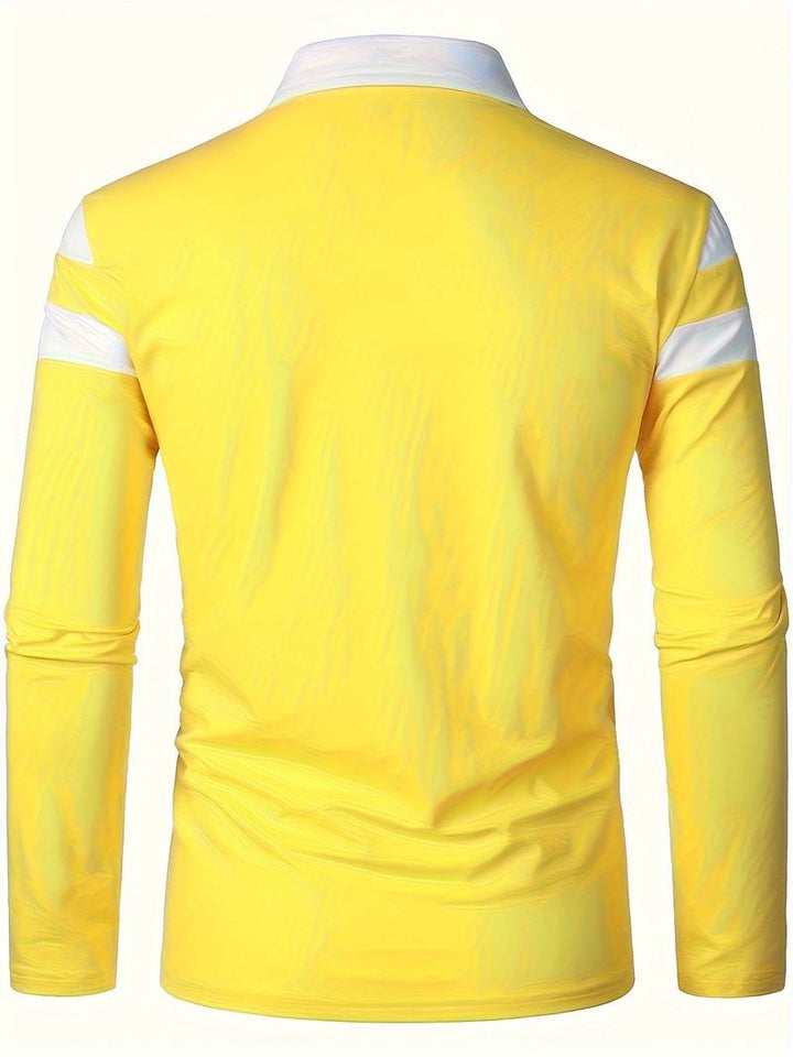Drune – langärmliges poloshirt mit reißverschluss