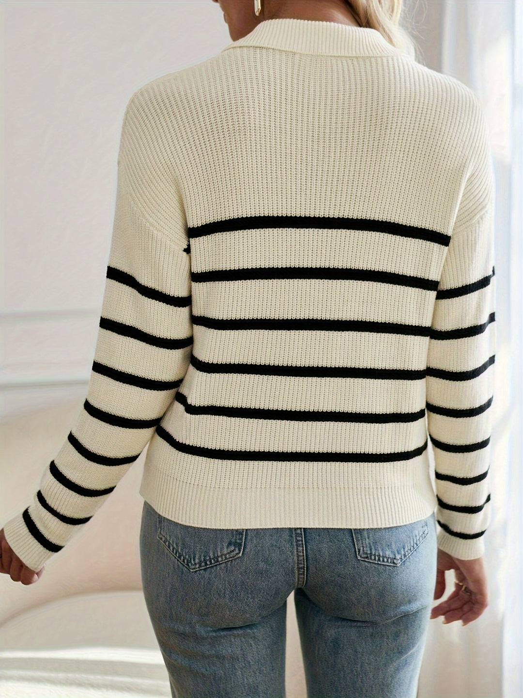 Drune | Lässiger Pullover mit Reißverschluss Damen
