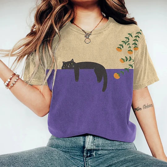 Drune | Stylisches Zweifarbiges T-Shirt