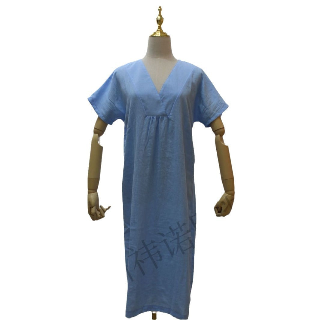 Drune | Sommerkleid Aus Baumwolle Und Leinen