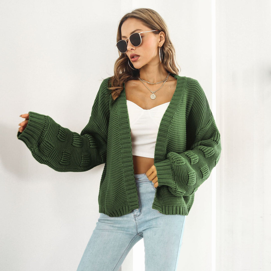 Drune | Strickjacke mit Puffärmeln