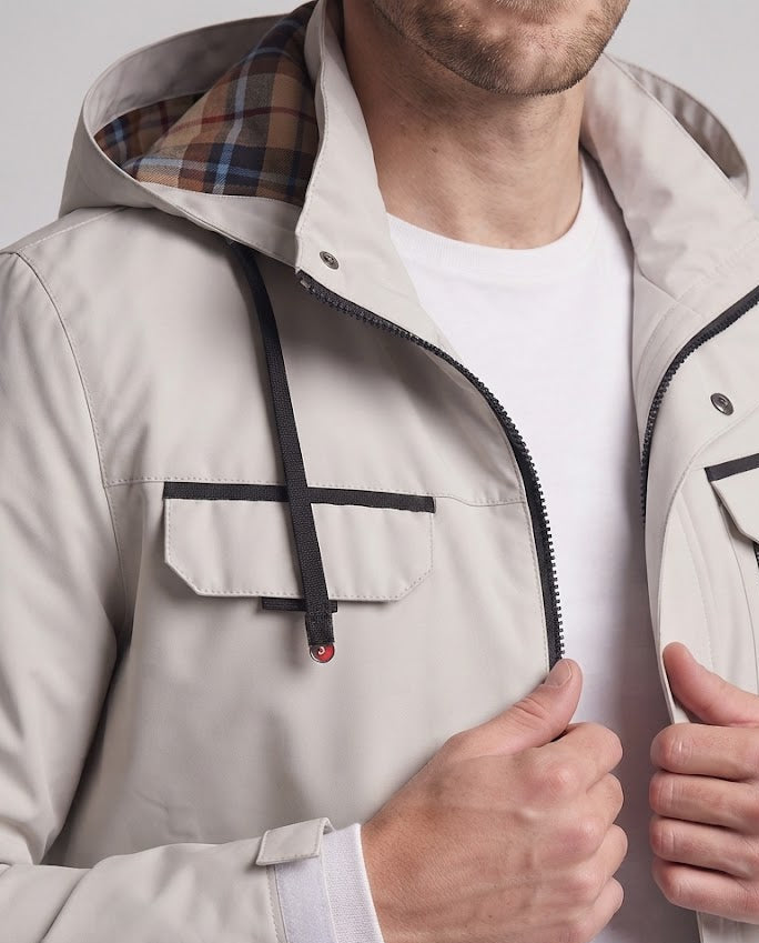 Herren Thermo-Fieldparka mit Kunstfellkapuze und wärmender Teddyfleece-Fütterung Drune