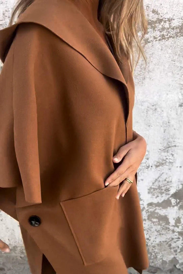 Drune | Übergroßer Losvallender Cape Mantel Damen