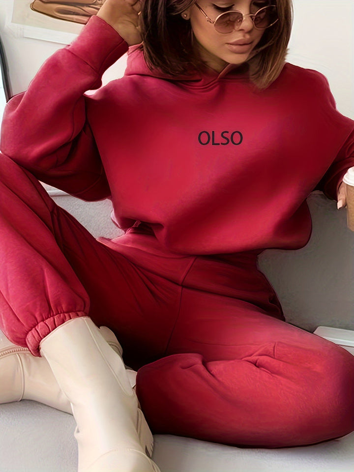 Drune | Oslo Damen Set – Zweiteiliges Set aus Kapuzenpullover und Sweatpants für lässigen Stil und maximalen Komfort.