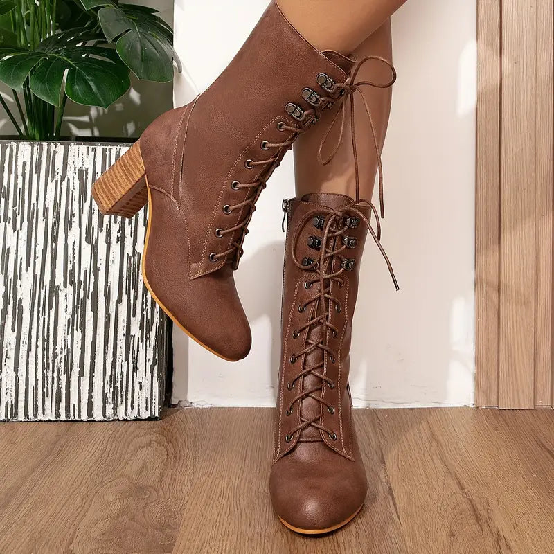 Drune | Samt Stiefeletten für Frauen