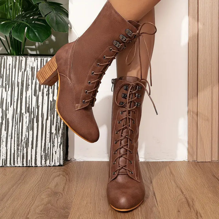 Drune | Samt Stiefeletten für Frauen