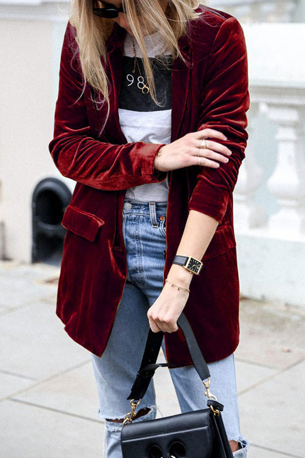 Drune | Blazer aus Samt im Streetstyle