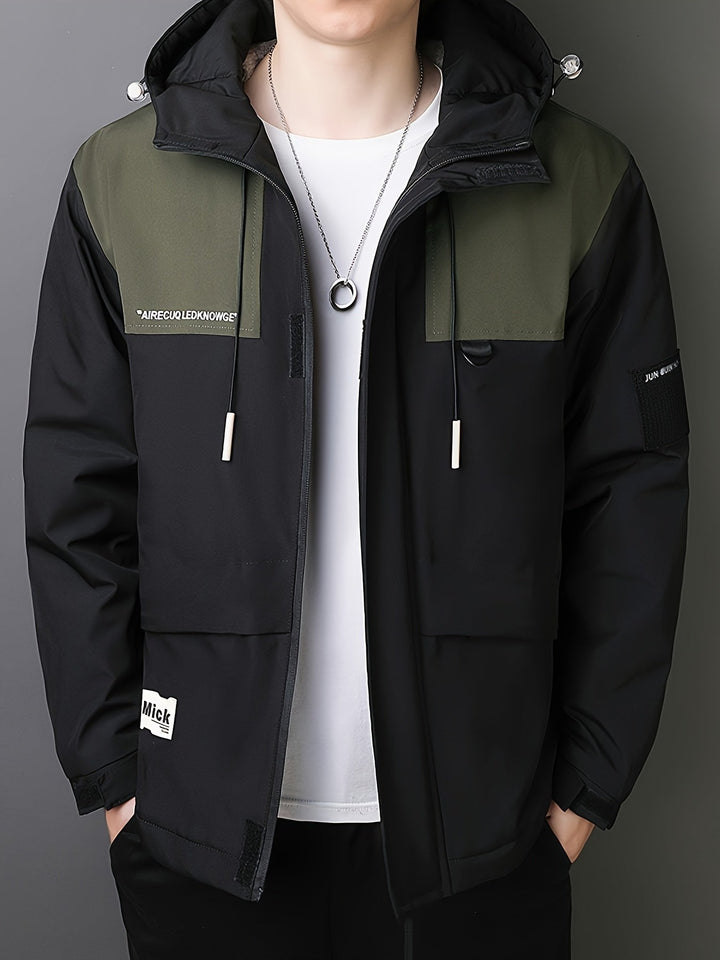 Drune | Baumwolljacke mit Kapuze und Reißverschluss für den Winter für Männer - Perfekt für Outdoor-Aktivitäten