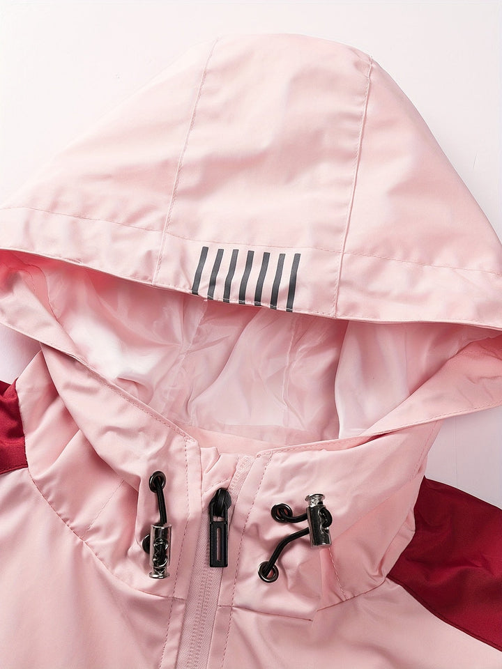 Drune | Sportliche Damen Outdoorjacke mit Kapuze und Taschen mit Reißverschluss