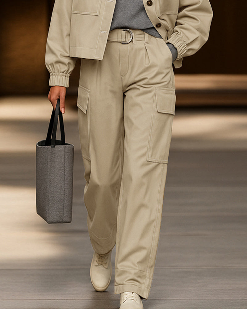 Drune | Modern Utility Transport Jacket and Trousers Set