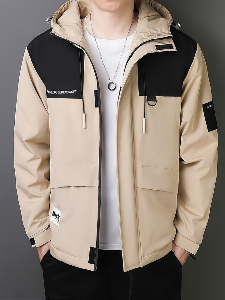 Drune | Baumwolljacke mit Kapuze und Reißverschluss für den Winter für Männer - Perfekt für Outdoor-Aktivitäten