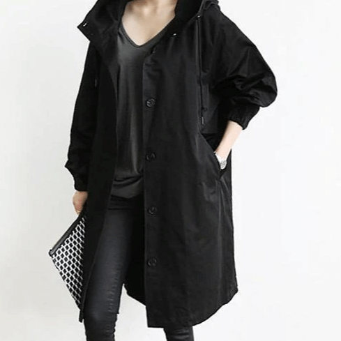 Drune | Regenjacke mit Kapuze - Wasserdicht - Oversized Windbreaker