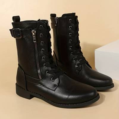Drune - Stiefelette mit Reißverschluss und Spitze