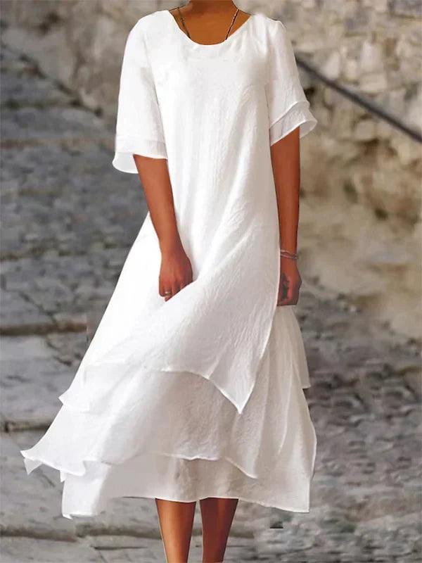 Drune | Schicke Eleganz Blockschlitzkleid