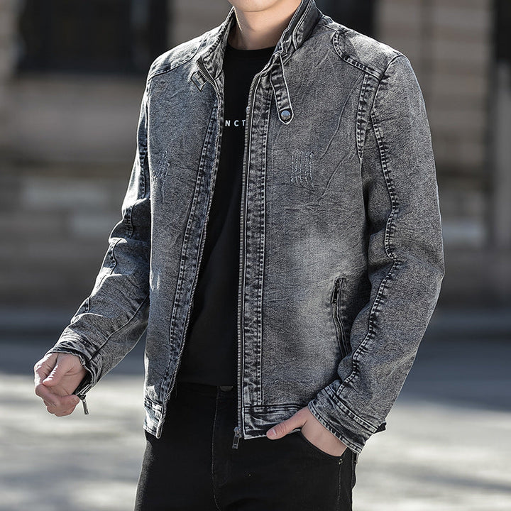 Drune | Lässige Baumwoll Jeansjacke Für Herren