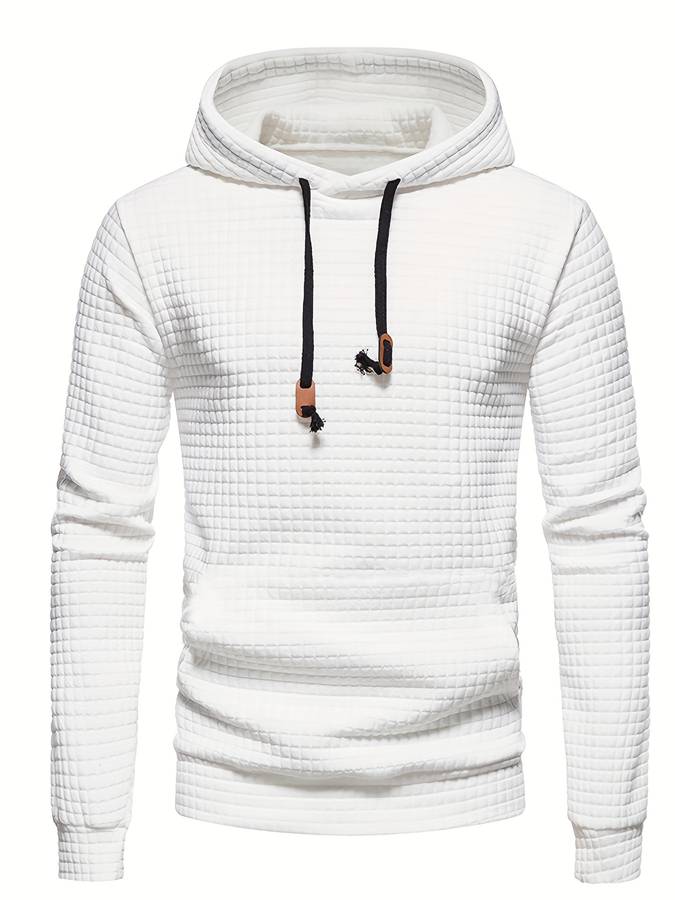 Drune - Lässiger Waffelmuster Hoodie für Männer