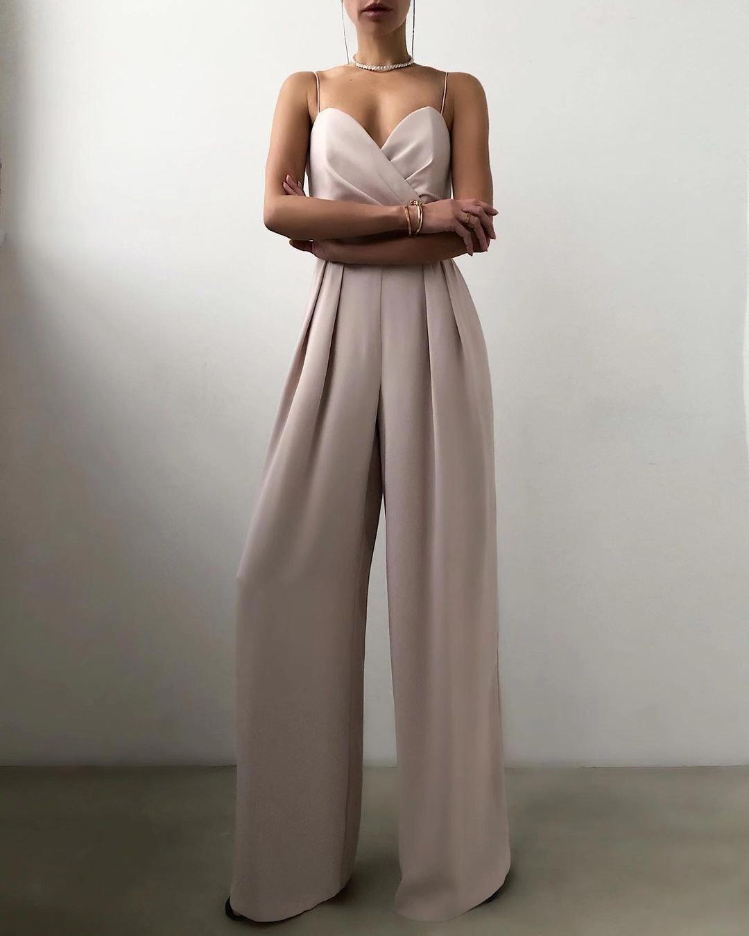 Drune | Frauen Ärmelloser Jumpsuit mit Hoher Taille