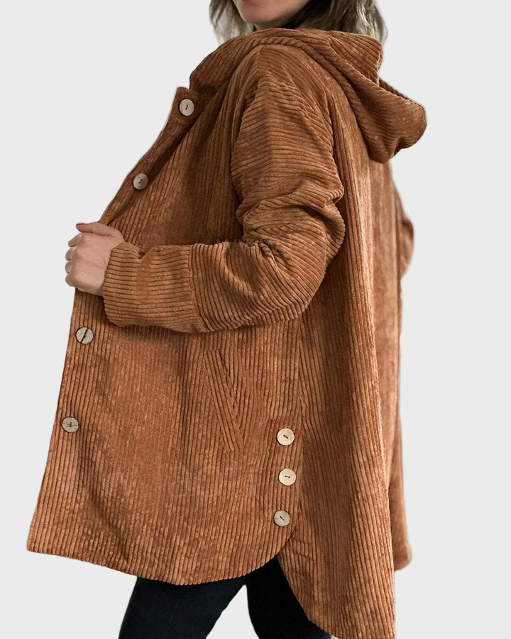 Drune | Jacke mit Kapuze und Knöpfen