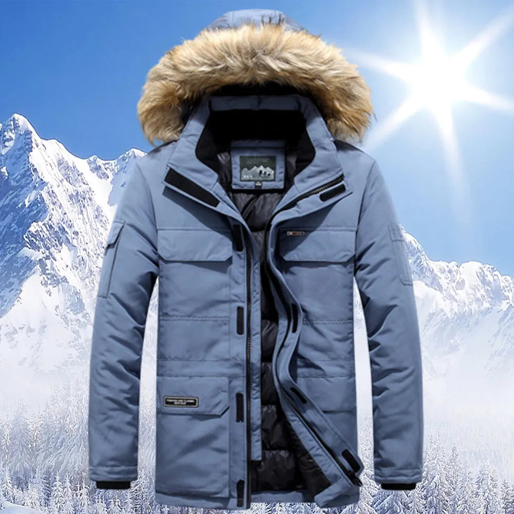 Drune | Winterjacke mit fellkapuze