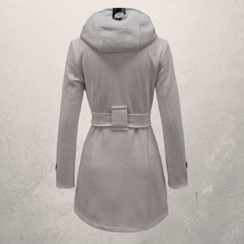 Drune | Warme Winter Mantel - Taillengürtel