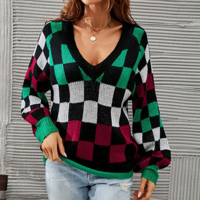 Drune | Pullover in Kontrastfarbe mit Modernem Schnitt