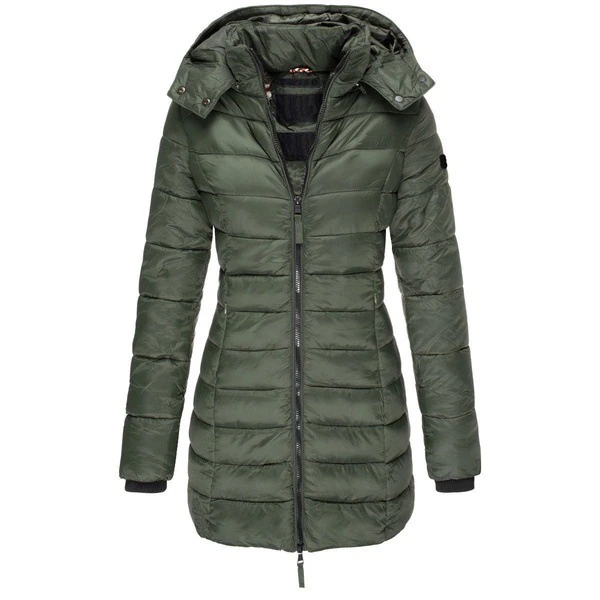 Drune | Daunenjacke lang Kapuze Damen
