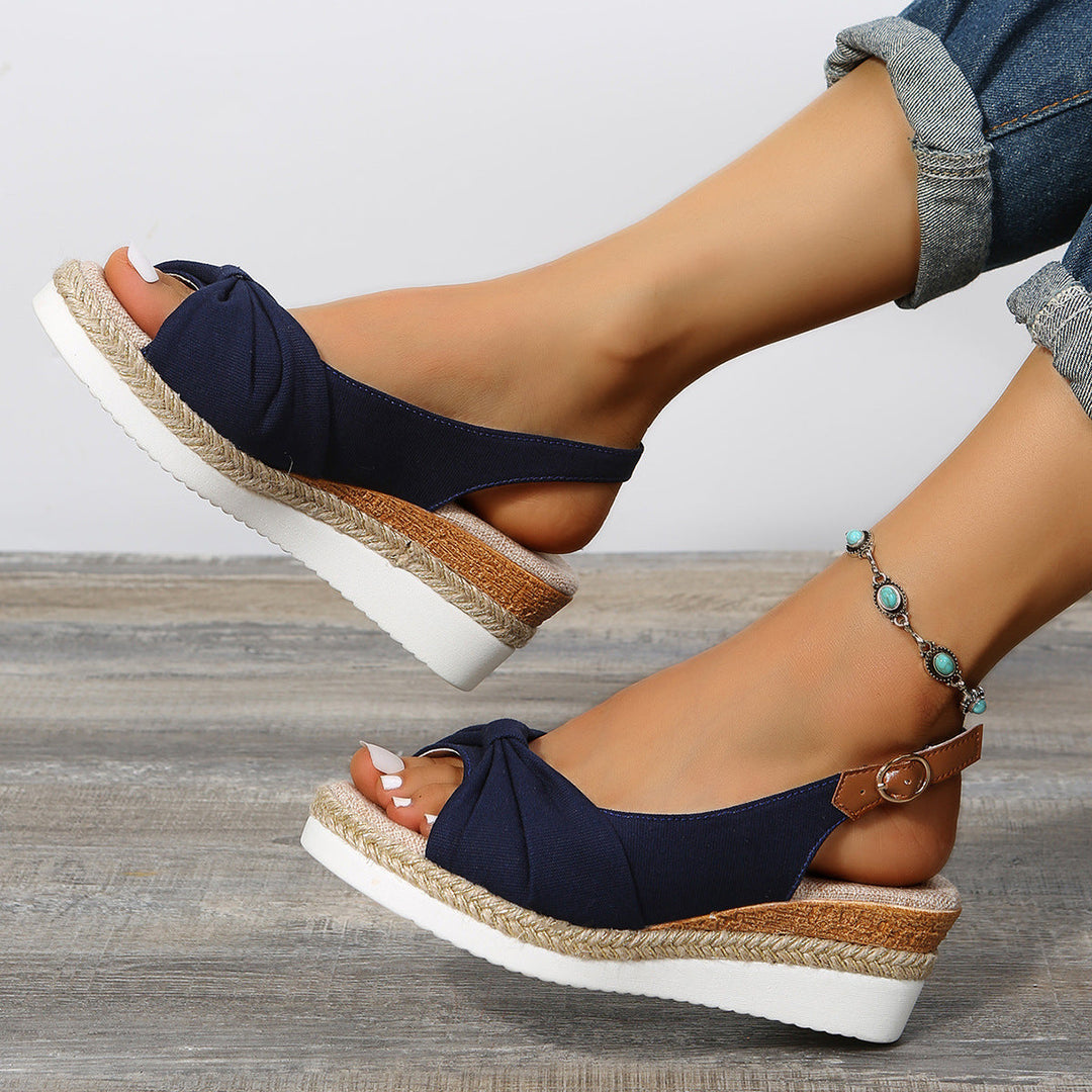 Drune | Damen Keilsandalen