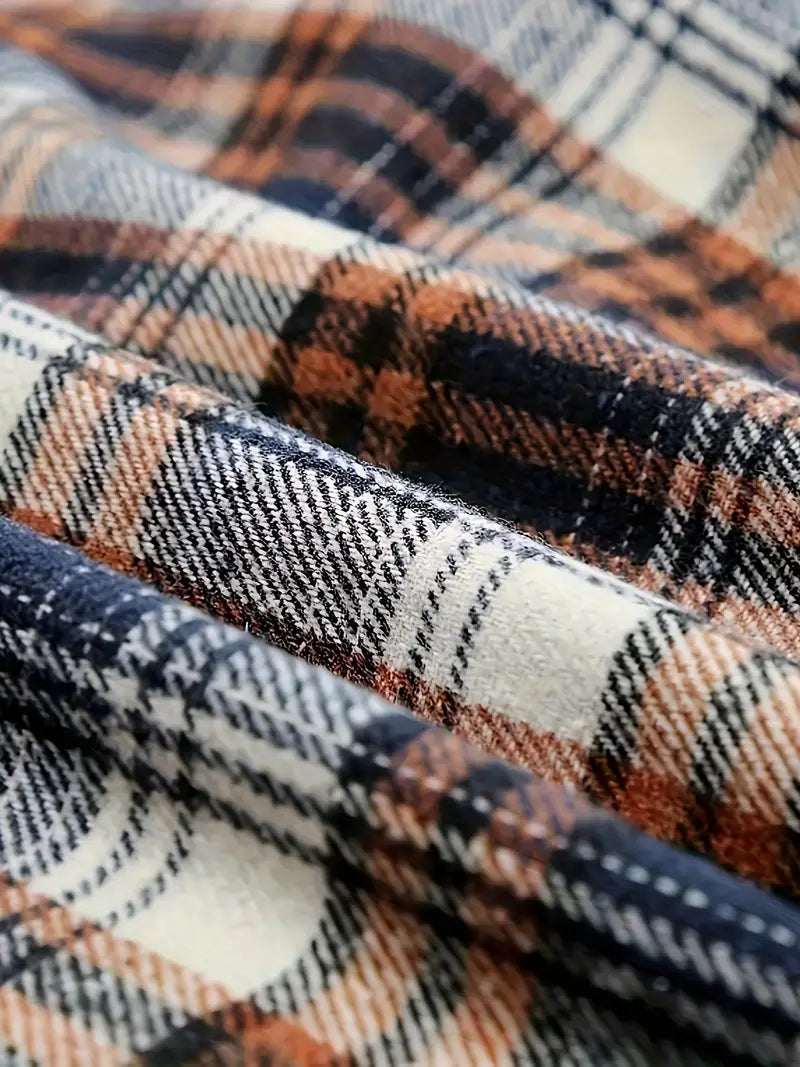 Drune | Karierter Reißverschluss-Jacke
