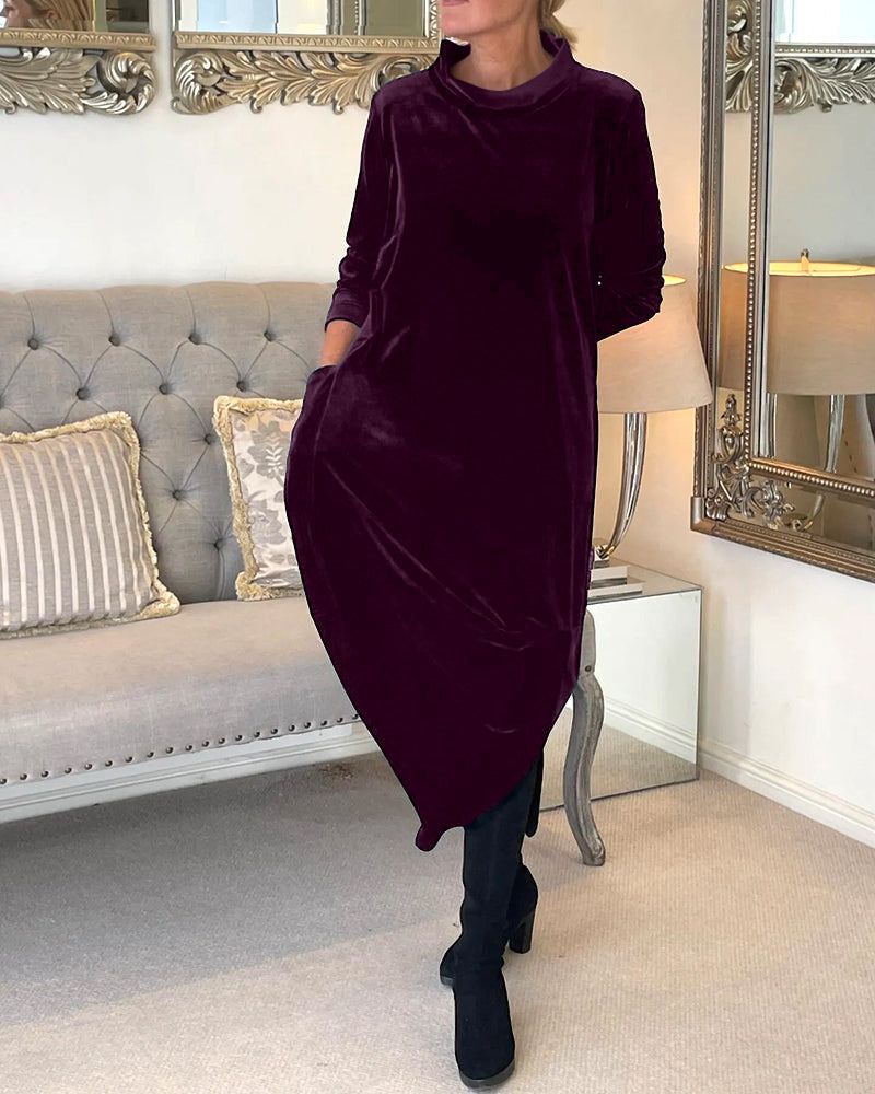 Drune | Tulip Style Samt Kleid