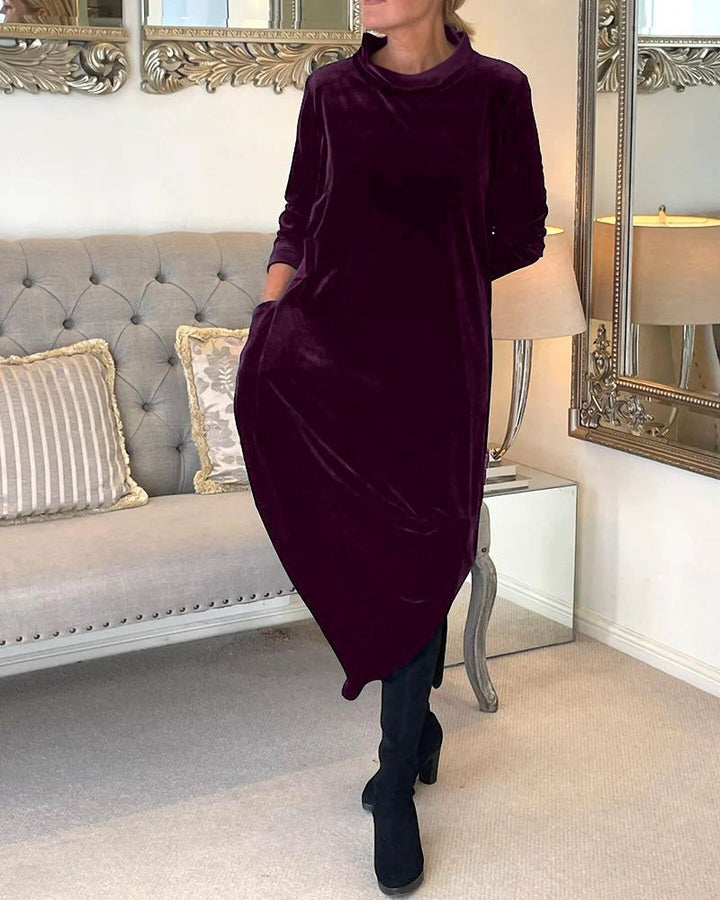 Drune | Tulip Style Samt Kleid