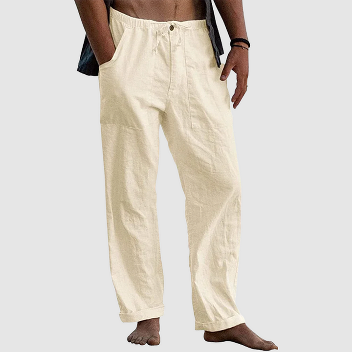 Drune | Lässige Leinenhose mit Kordelzug
