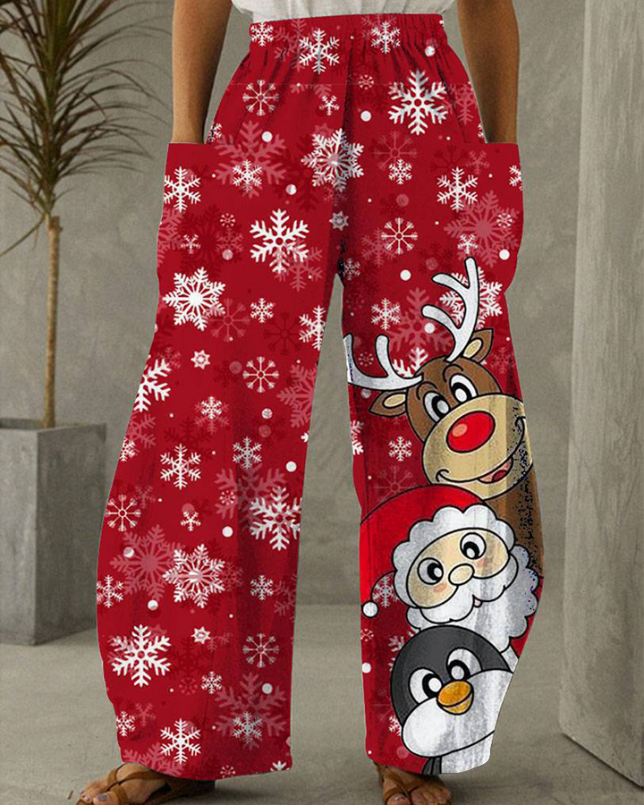 Drune | Weihnachtsdruck Freizeit Hose