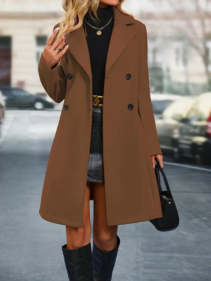 Drune | Damen Doppelreihiger Trenchcoat