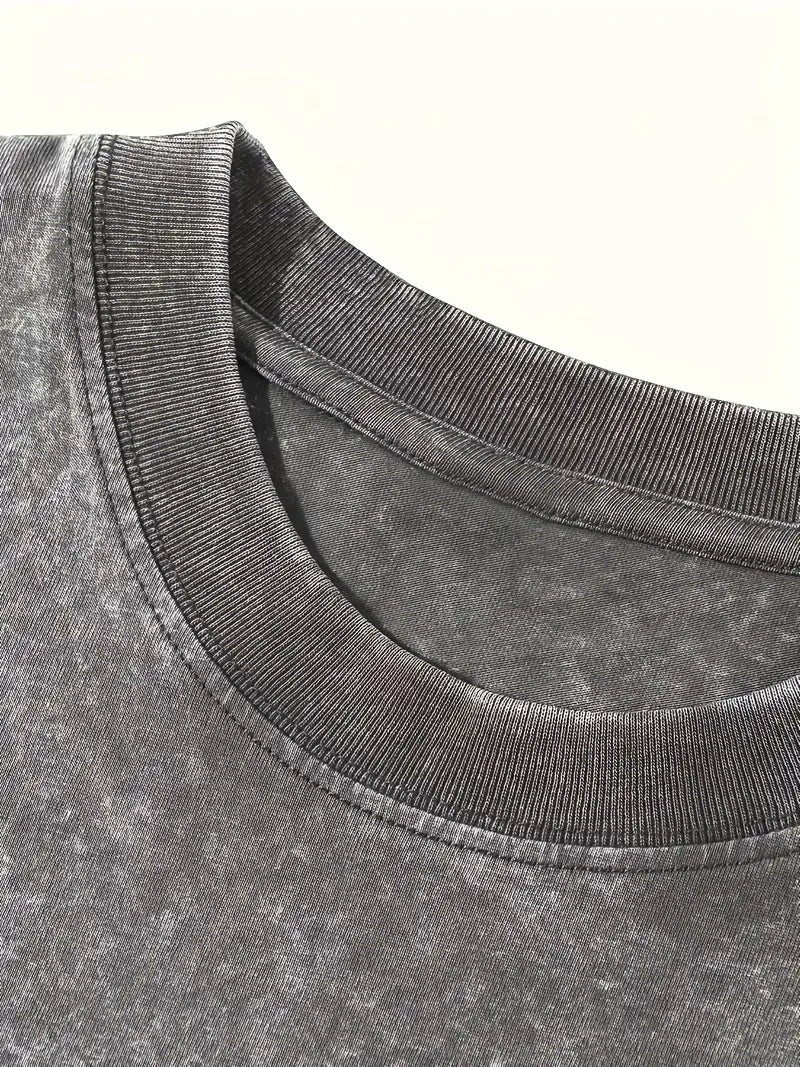 Drune | Baumwoll-T-Shirt mit Rundhalsausschnitt