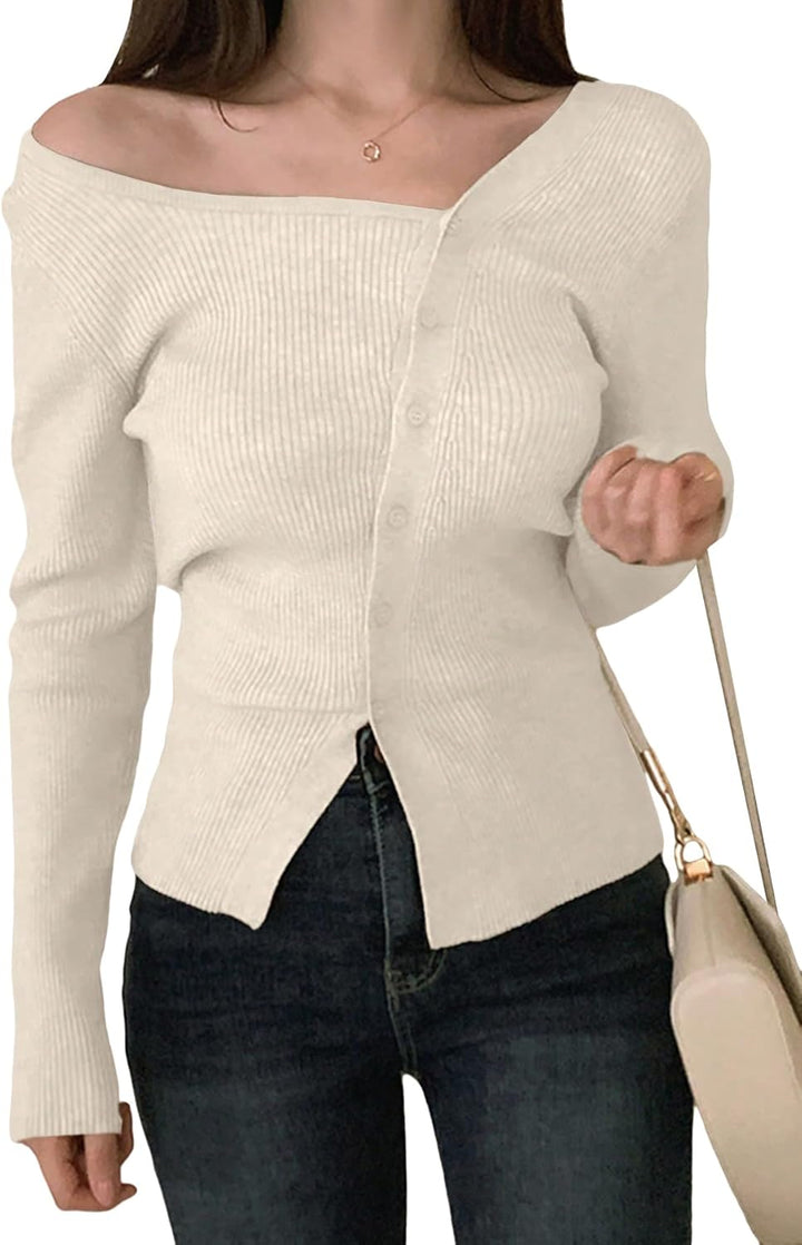 Drune | Asymmetrische Jacke mit Knöpfen