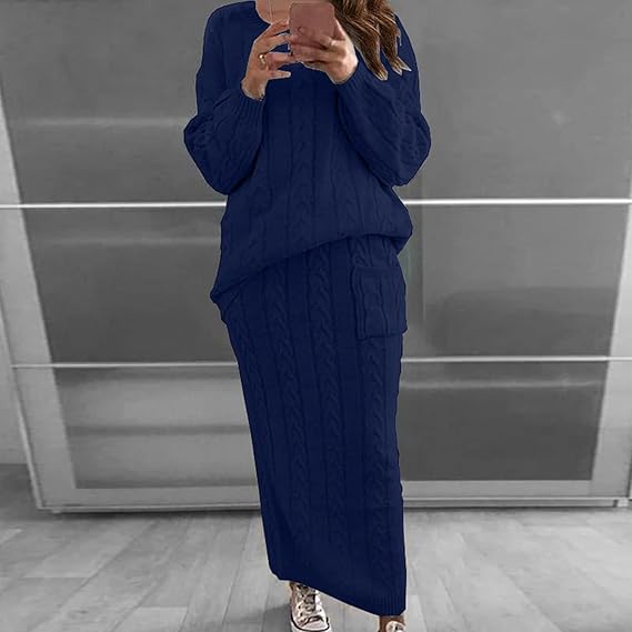 Drune | WinterSatzs Aus Strickpullover und Rock