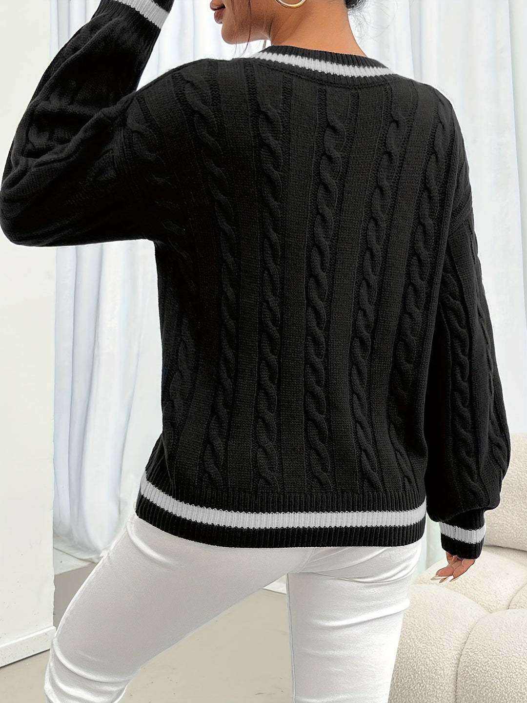 Drune | Kabelstrickpullover Damen