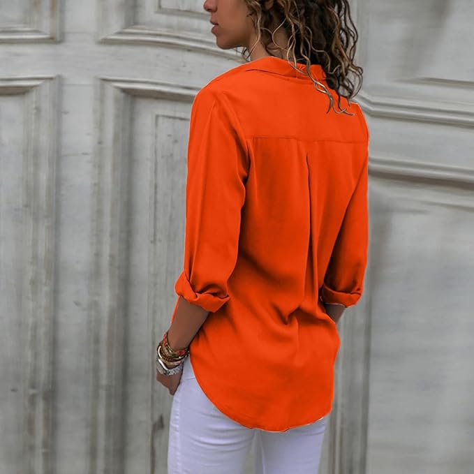 Drune - Elegante Chiffonbluse für Frauen