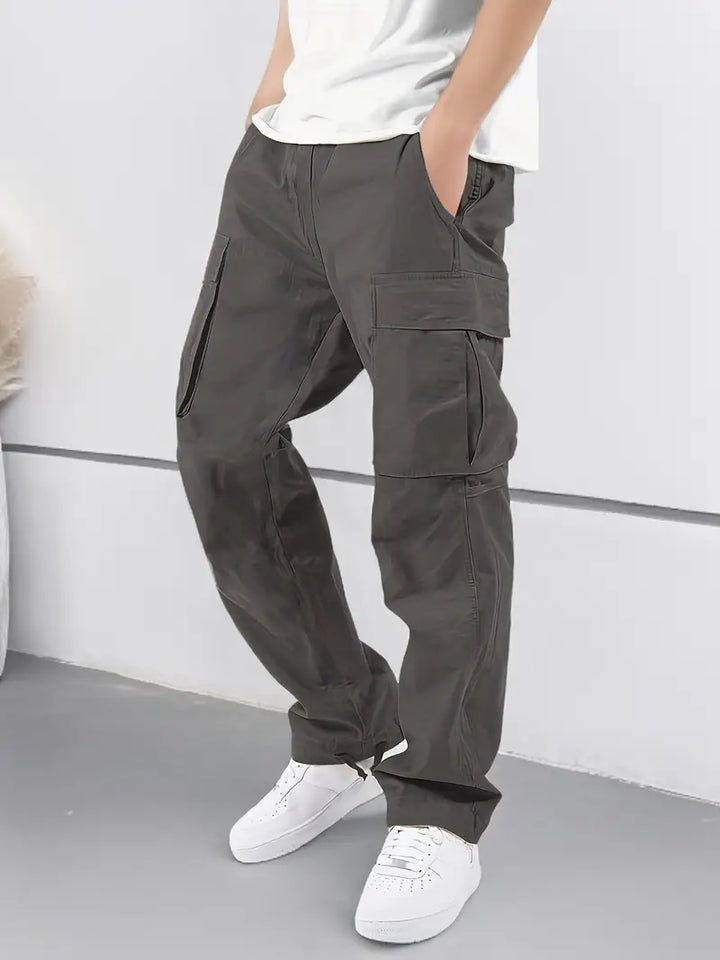 Drune | Lässige Jogginghose Herren mit Elastischem Bund und Taschen