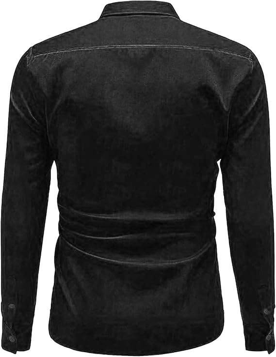 Herren Hochglanz Satinhemd mit modernem Schnitt und eleganten Details Drune