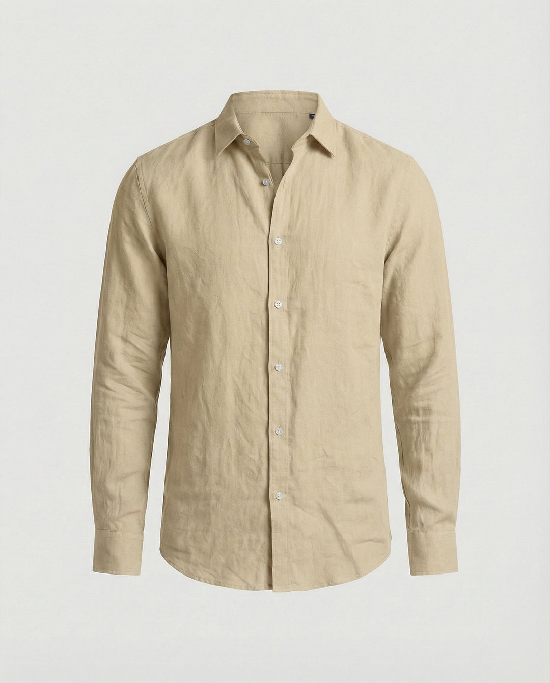 Herren Leinenhemd Sommer Mao Kragen