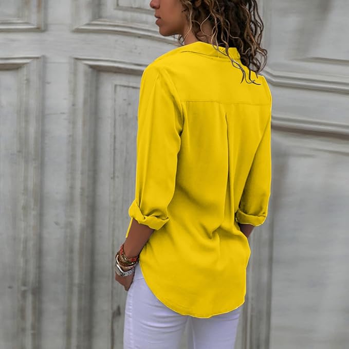 Drune - Elegante Chiffonbluse für Frauen